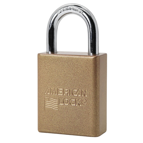 American Lock A1105 Powder Coated Aluminum Safety Padlock, 1-1/2" Wide with 1" Tall Shackle
