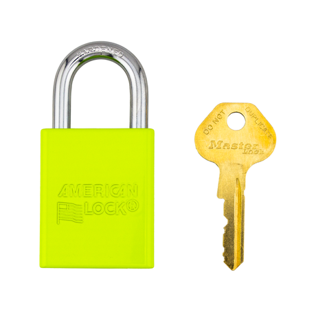 American Lock S1105PCKLM - Powder Coated Keylime Aluminum Key Retaining Safety Padlock