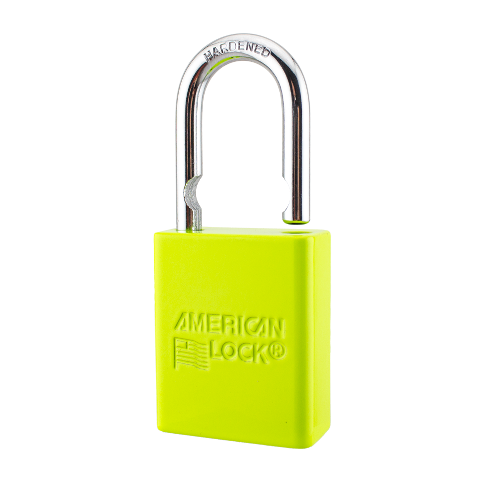 American Lock A1105PCKLM - Powder Coated Keylime Aluminum Safety Padlock