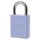 American Lock A1105 Powder Coated Aluminum Safety Padlock, 1-1/2" Wide with 1" Tall Shackle