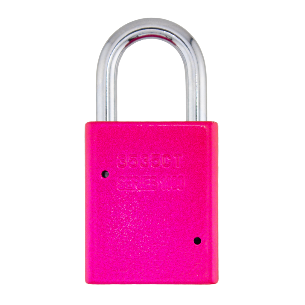 American Lock A1105PCNPNK - Powder Coated Neon Pink Aluminum Safety Padlock