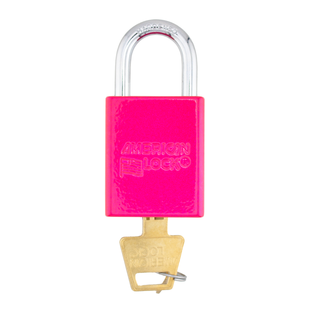 American Lock A1105PCNPNK - Powder Coated Neon Pink Aluminum Safety Padlock