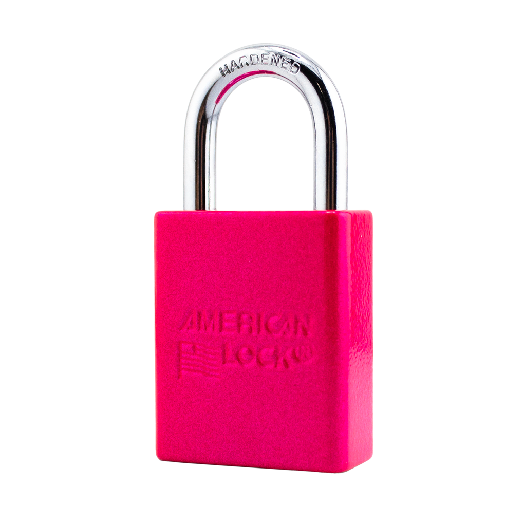 American Lock A1105PCNPNK - Powder Coated Neon Pink Aluminum Safety Padlock