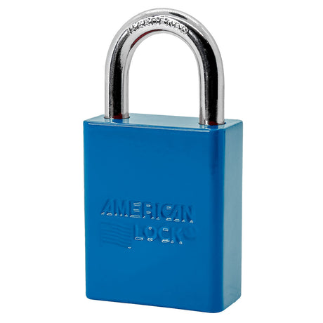 American Lock A1105 Powder Coated Aluminum Safety Padlock, 1-1/2" Wide with 1" Tall Shackle