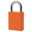 American Lock A1105 Powder Coated Aluminum Safety Padlock, 1-1/2" Wide with 1" Tall Shackle