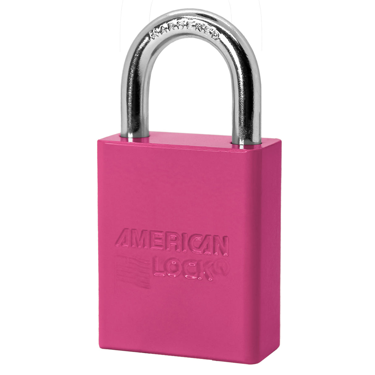 American Lock A1105 Powder Coated Aluminum Safety Padlock, 1-1/2" Wide with 1" Tall Shackle