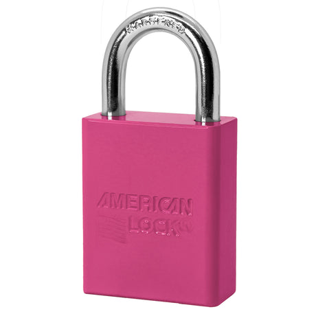 American Lock A1105 Powder Coated Aluminum Safety Padlock, 1-1/2" Wide with 1" Tall Shackle