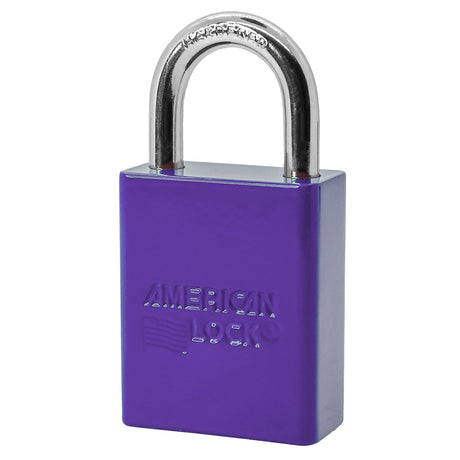 American Lock A1105 Powder Coated Aluminum Safety Padlock, 1-1/2" Wide with 1" Tall Shackle