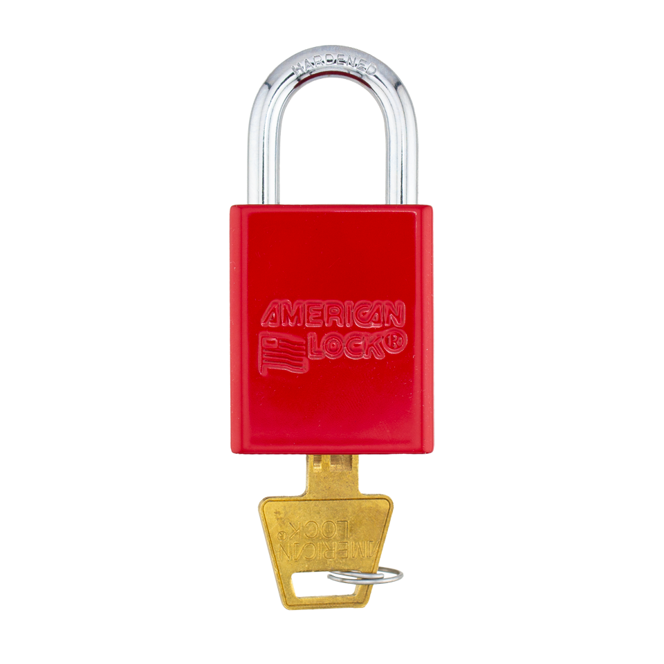 American Lock A1105PCRED - Powder Coated Red Aluminum Safety Padlock