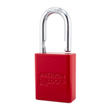 American Lock A1105 Powder Coated Aluminum Safety Padlock, 1-1/2" Wide with 1" Tall Shackle
