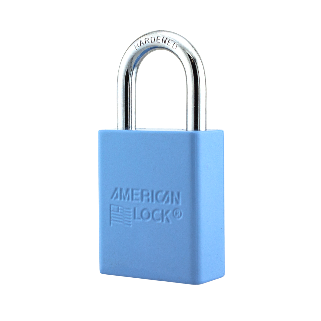 American Lock A1105PCSKY - Powder Coated Sky Aluminum Safety Padlock