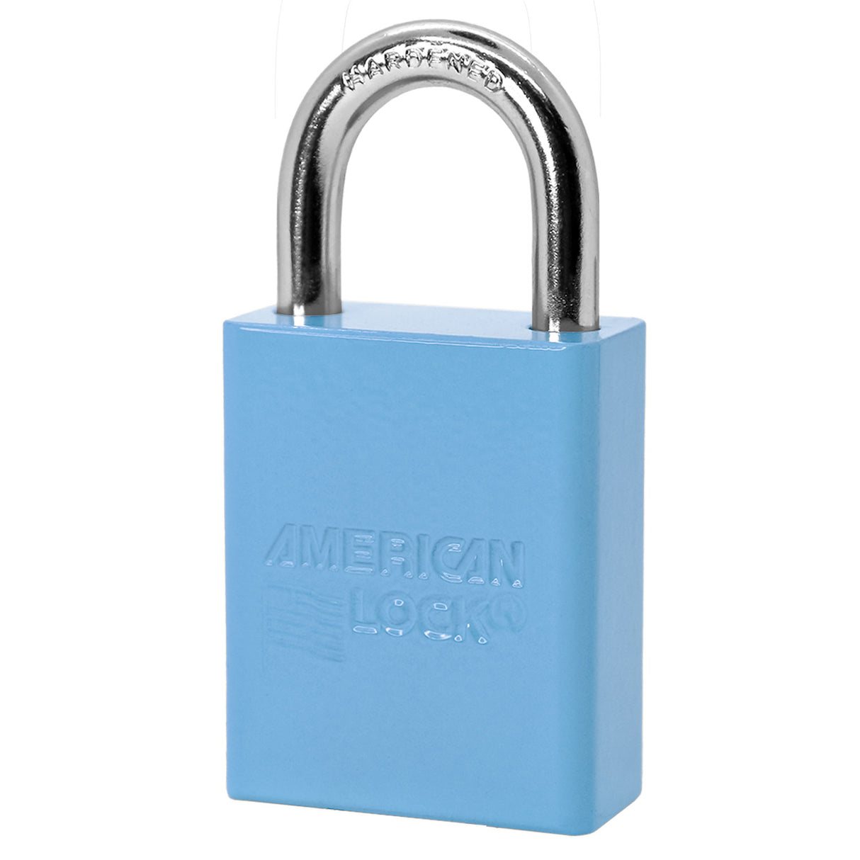 American Lock A1105 Powder Coated Aluminum Safety Padlock, 1-1/2" Wide with 1" Tall Shackle