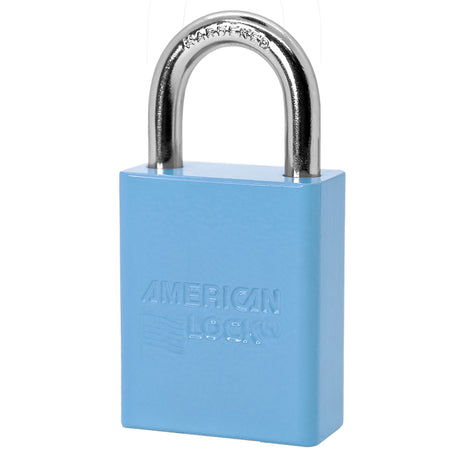 American Lock A1105 Powder Coated Aluminum Safety Padlock, 1-1/2" Wide with 1" Tall Shackle
