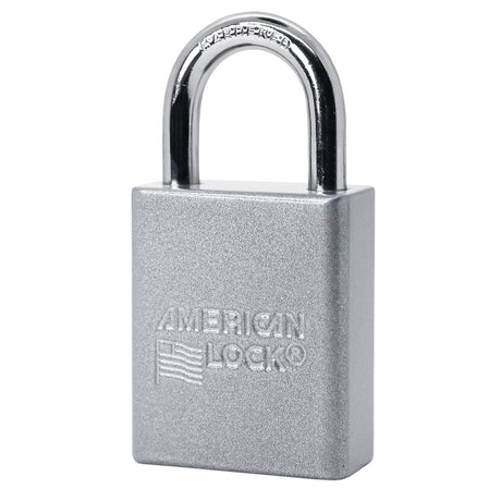 American Lock A1105 Powder Coated Aluminum Safety Padlock, 1-1/2" Wide with 1" Tall Shackle