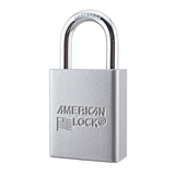 American Lock A1105 Powder Coated Aluminum Safety Padlock, 1-1/2" Wide with 1" Tall Shackle