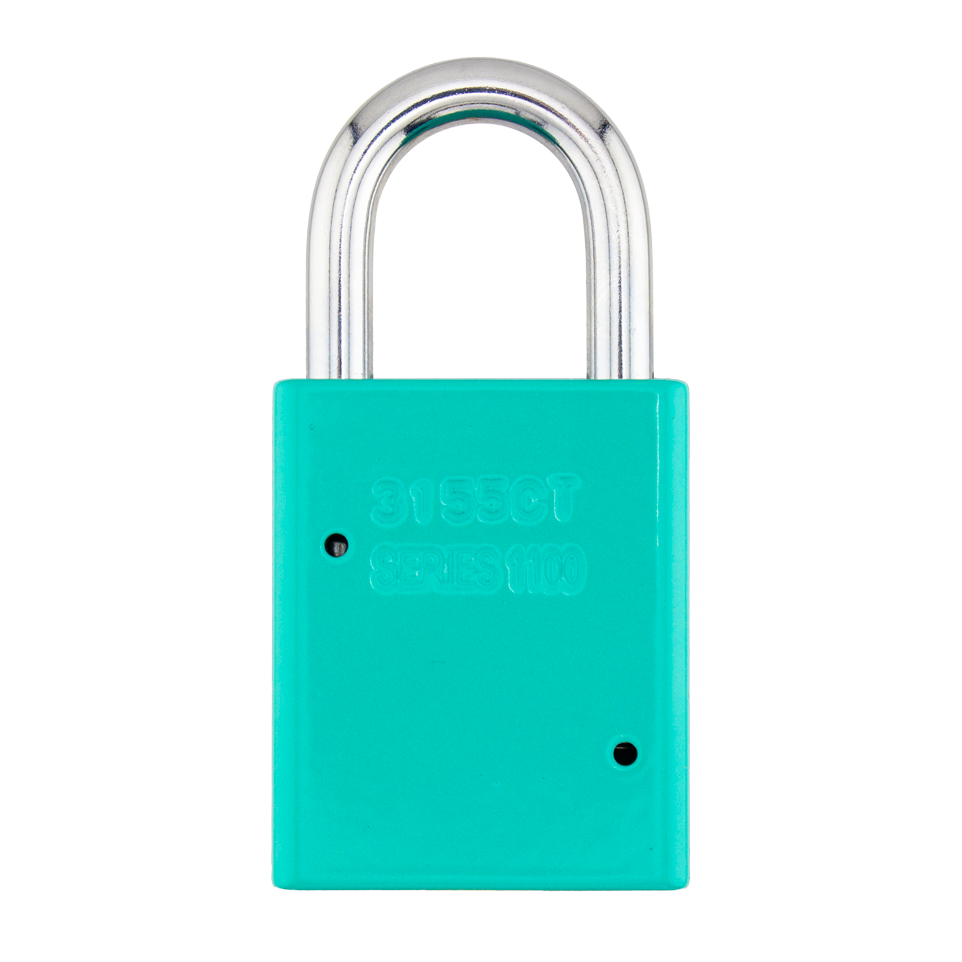 American Lock A1105 Powder Coated Aluminum Safety Padlock, 1-1/2" Wide with 1" Tall Shackle