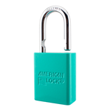 American Lock A1105 Powder Coated Aluminum Safety Padlock, 1-1/2" Wide with 1" Tall Shackle