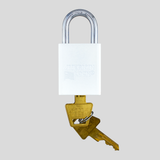 American Lock A1105PCWHT - Powder Coated White Aluminum Safety Padlock