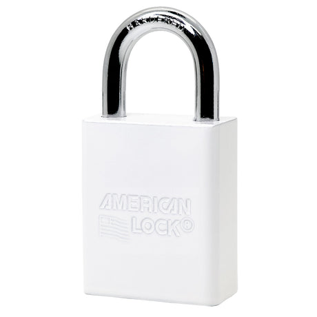 American Lock A1105 Powder Coated Aluminum Safety Padlock, 1-1/2" Wide with 1" Tall Shackle