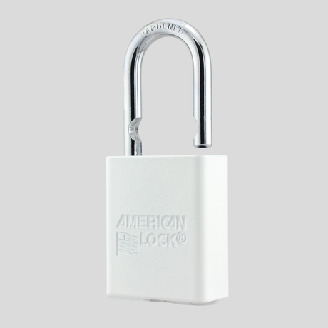 American Lock A1105PCWHT - Powder Coated White Aluminum Safety Padlock