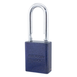 American Lock A1106PCNVY - Powder Coated Blue Cosmos Aluminum Safety LOTO Padlock, 1-1/2" Wide with 1-1/2" Tall Shackle