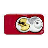 A1106PCPNK-RED - Dual Powder Coated Pink & Red Aluminum Safety Padlock