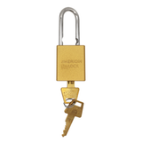 American Lock A1106PCGLD  - Powder Coated Gold Aluminum Safety LOTO Padlock, 1-1/2" Wide with 1-1/2" Tall Shackle