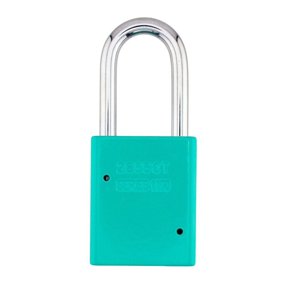 American Lock A1106PCTUQ - Powder Coated Turquoise Aluminum Safety Padlock