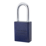 American Lock A1106PCNVY - Powder Coated Blue Cosmos Aluminum Safety LOTO Padlock, 1-1/2" Wide with 1-1/2" Tall Shackle