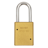 American Lock A1106PCGLD  - Powder Coated Gold Aluminum Safety LOTO Padlock, 1-1/2" Wide with 1-1/2" Tall Shackle