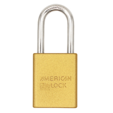 American Lock A1106PCGLD  - Powder Coated Gold Aluminum Safety LOTO Padlock, 1-1/2" Wide with 1-1/2" Tall Shackle