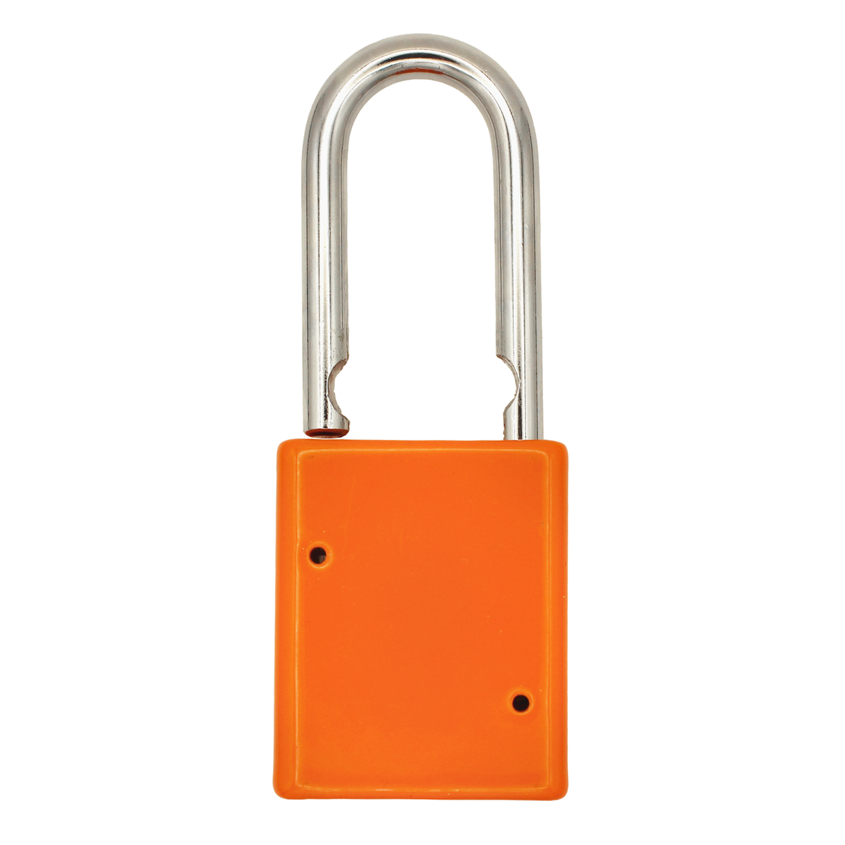 American Lock A1106PCORJ - Powder Coated Orange Aluminum Safety LOTO Padlock, 1-1/2" Wide with 1-1/2" Tall Shackle