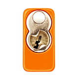 American Lock A1106PCORJ - Powder Coated Orange Aluminum Safety LOTO Padlock, 1-1/2" Wide with 1-1/2" Tall Shackle