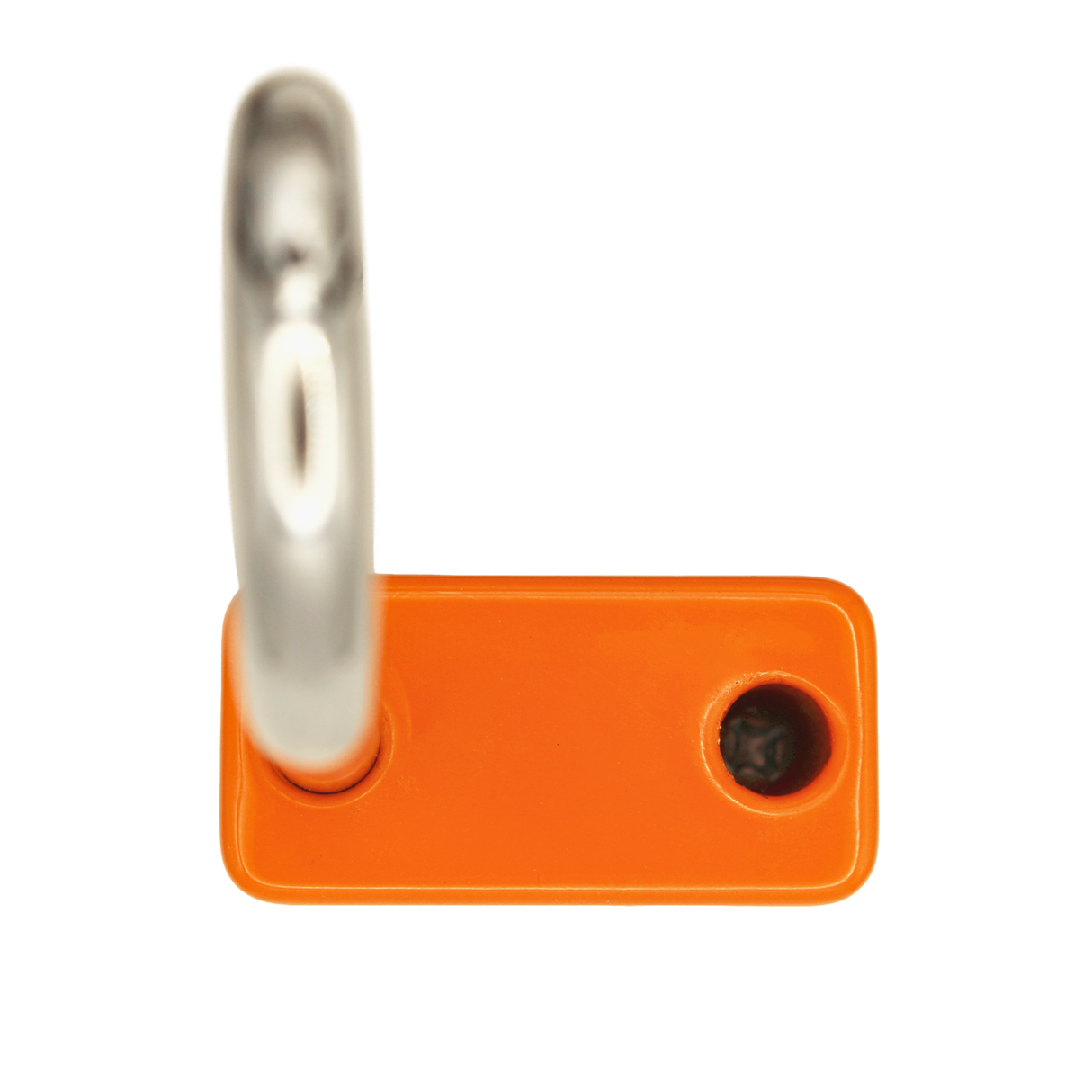 American Lock A1106PCORJ - Powder Coated Orange Aluminum Safety LOTO Padlock, 1-1/2" Wide with 1-1/2" Tall Shackle