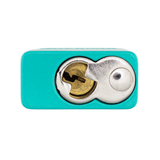 American Lock A1106PCTUQ - Powder Coated Turquoise Aluminum Key Retaining Safety Padlock