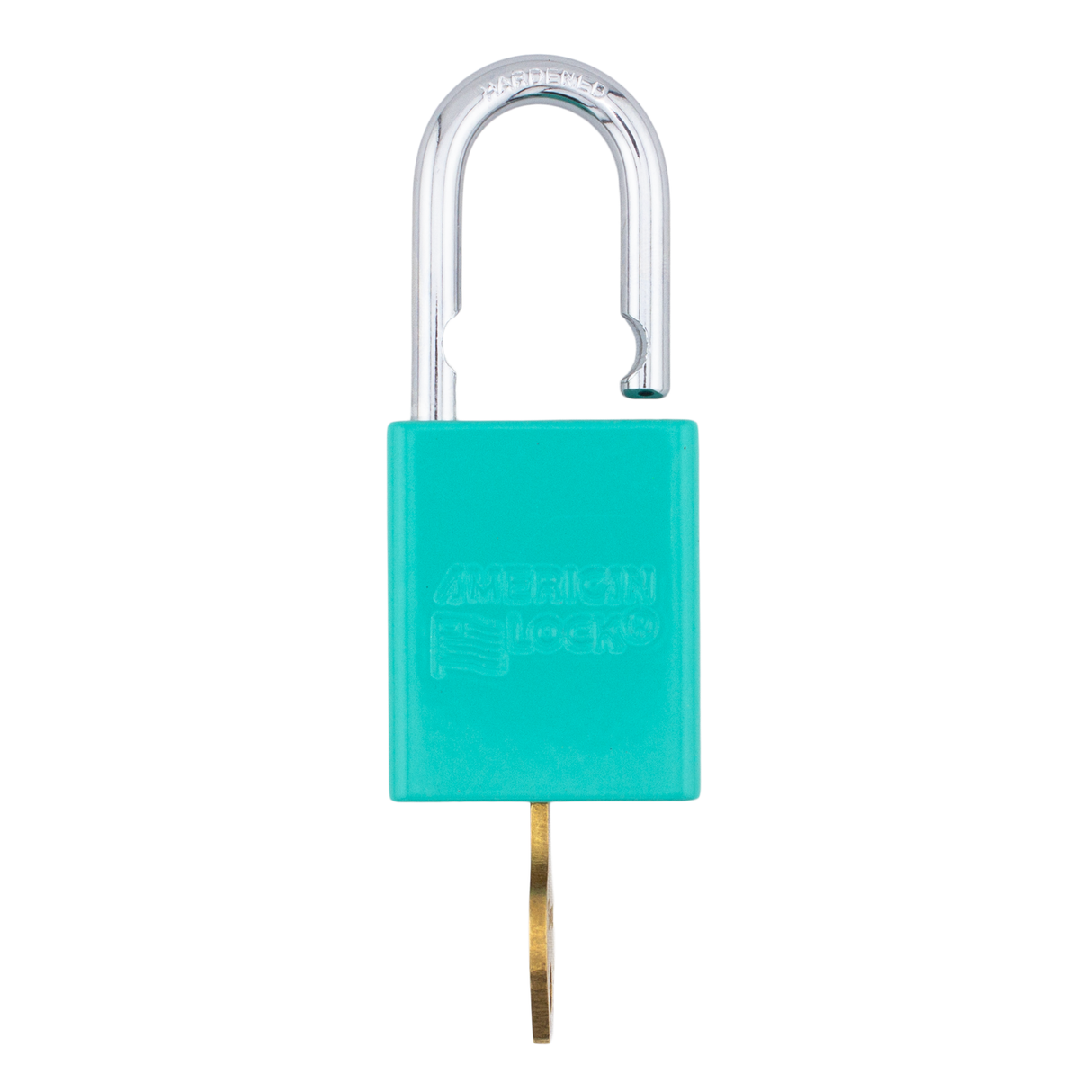 American Lock A1106PCTUQ - Powder Coated Turquoise Aluminum Key Retaining Safety Padlock