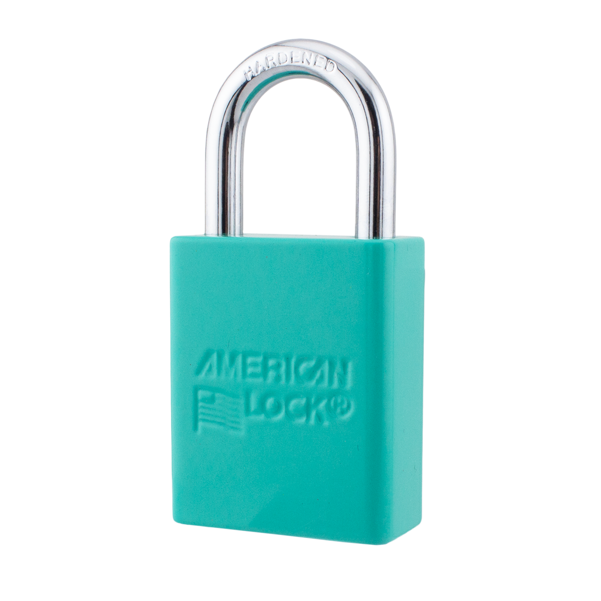American Lock A1106PCTUQ - Powder Coated Turquoise Aluminum Key Retaining Safety Padlock