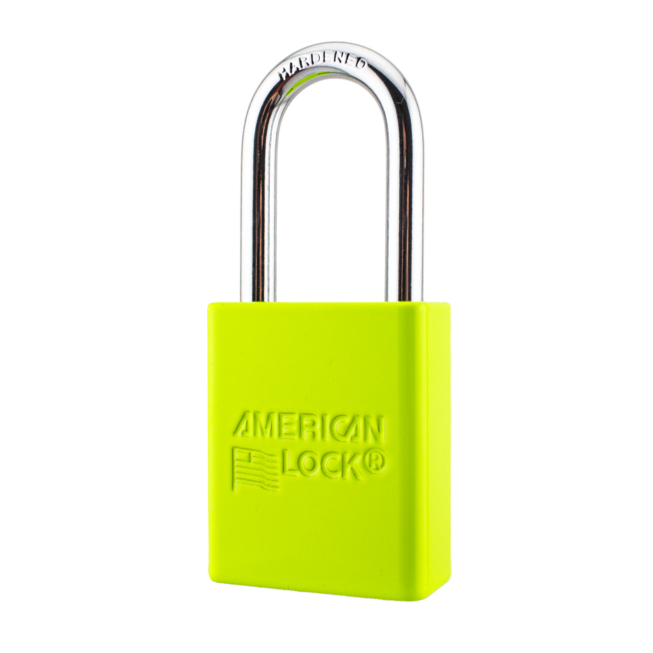 American Lock A1106PCKLM - Powder Coated Keylime Aluminum Safety Padlock