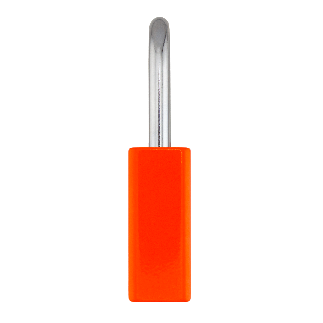 American Lock A1106PCNORJ - Powder Coated Neon Orange Aluminum Safety Padlock