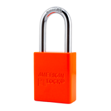 American Lock A1106PCNORJ - Powder Coated Neon Orange Aluminum Safety Padlock