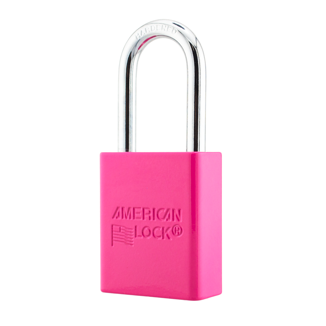American Lock A1106PCPNK - Powder Coated Pink Aluminum Safety Padlock