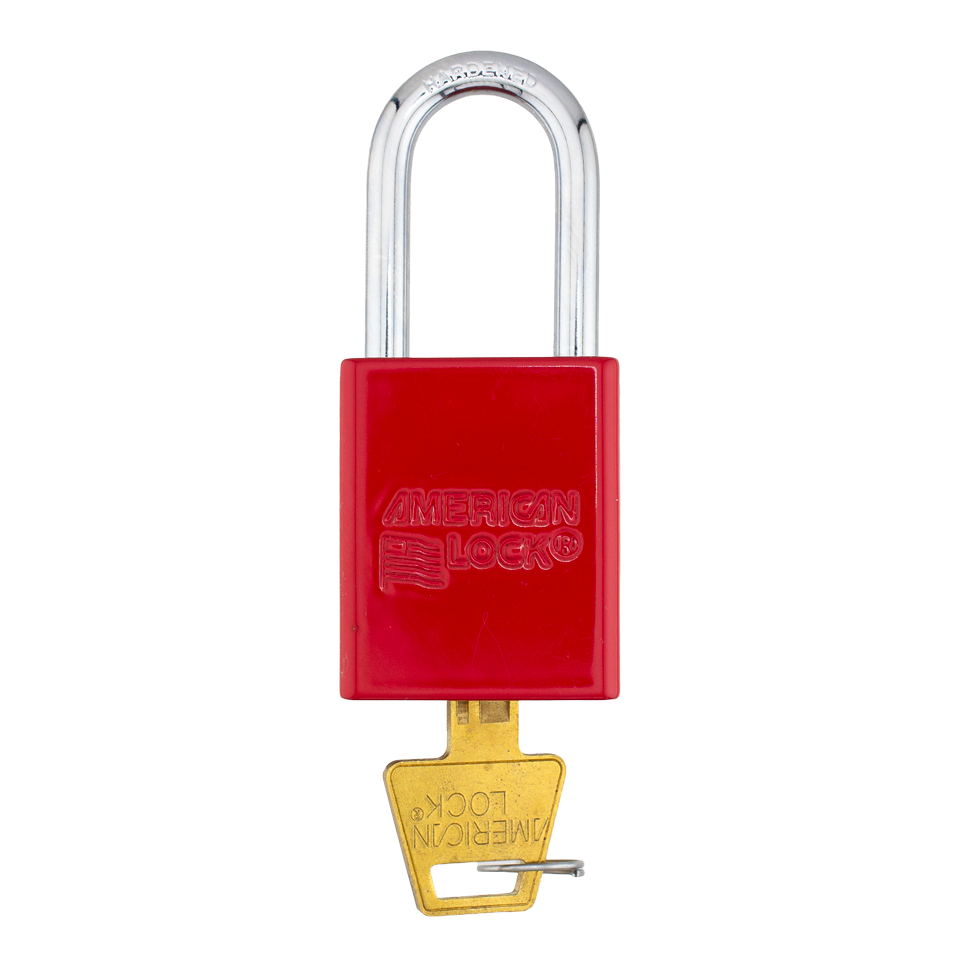 American Lock A1106PCRED - Powder Coated Red Aluminum Safety Padlock