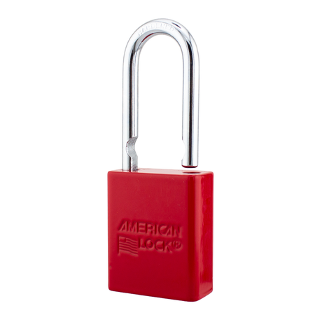 American Lock A1106PCRED - Powder Coated Red Aluminum Safety Padlock
