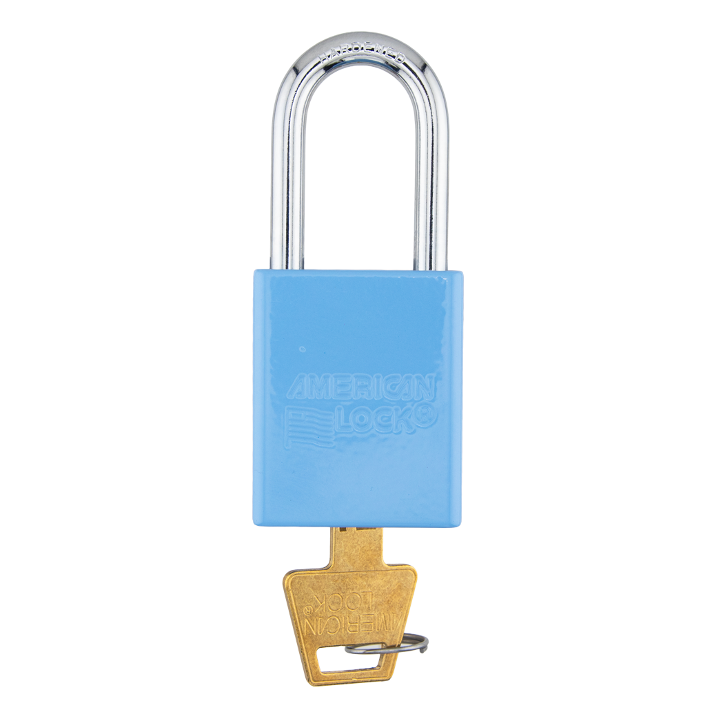 American Lock A1106PCSKY - Powder Coated Sky Aluminum Safety Padlock - Blue Padlocks PCSKY