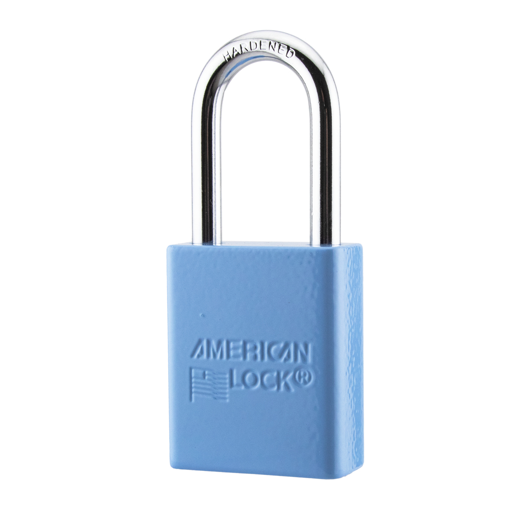 American Lock A1106PCSKY - Powder Coated Sky Aluminum Safety Padlock - Blue Padlocks PCSKY