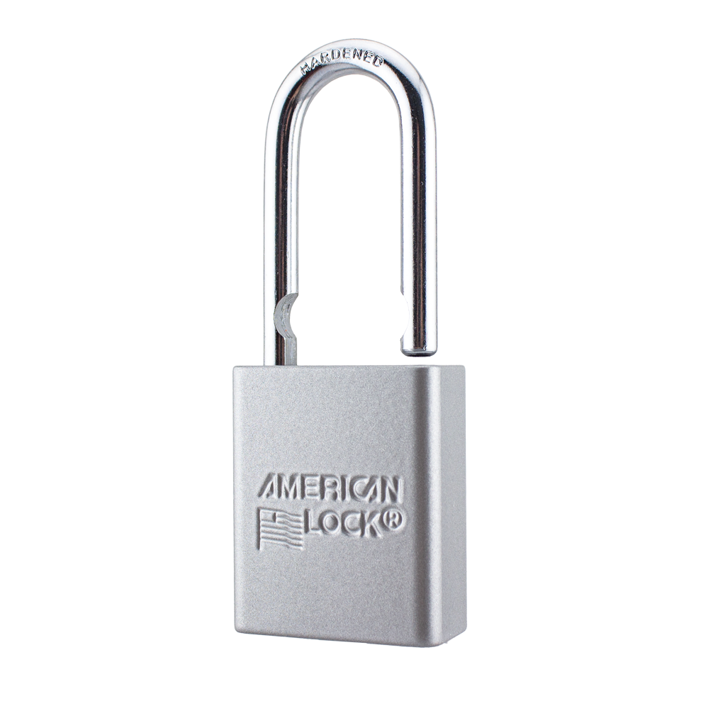 American Lock A1106PCSLV - Powder Coated Silver Aluminum Safety Padlock
