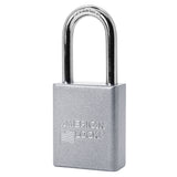 American Lock A1106PC - Powder Coated Aluminum Safety LOTO Padlock, 1-1/2" Wide with 1-1/2" Tall Shackle