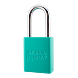 American Lock A1106PCTUQ - Powder Coated Turquoise Aluminum Safety Padlock