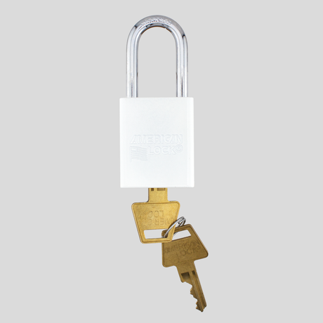 American Lock A1106PCWHT - Powder Coated White Aluminum Safety Padlock