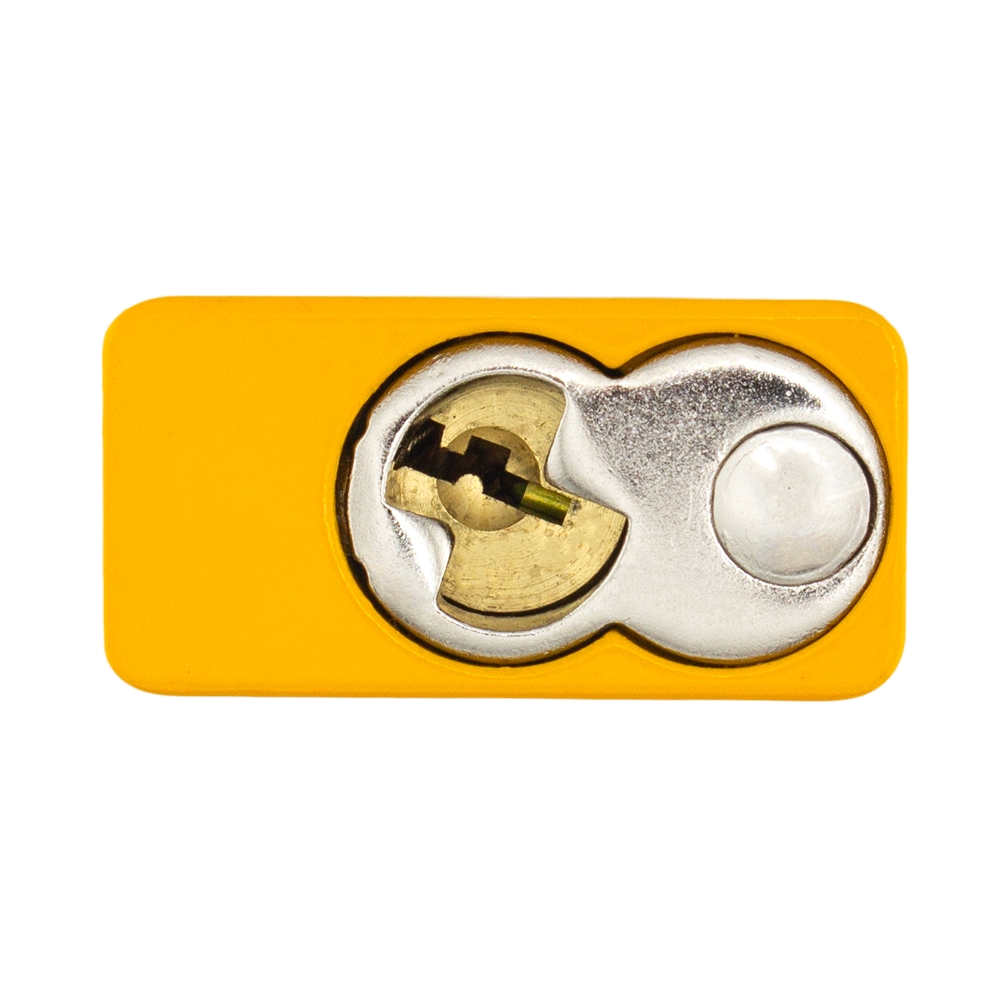 American Lock A1106PCYLW - Powder Coated Yellow Aluminum Safety Padlock